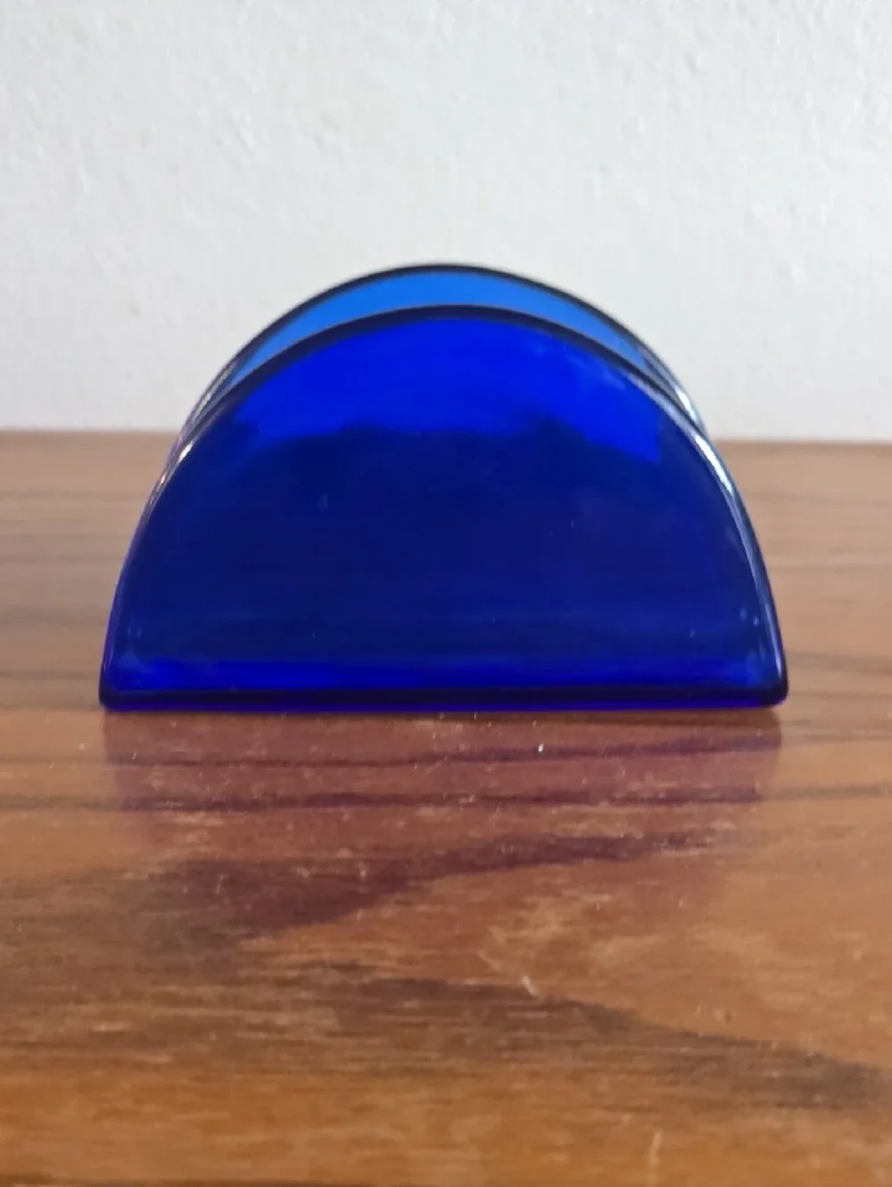 Williams Sonoma Grande Cuisine Cobalt Blue Napkin Holder Tote 16